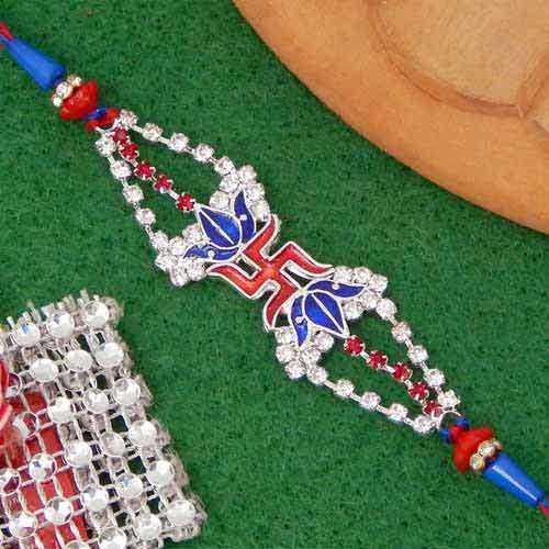 Blessed Swastik Rakhi - AUSTRALIA Delivery Only