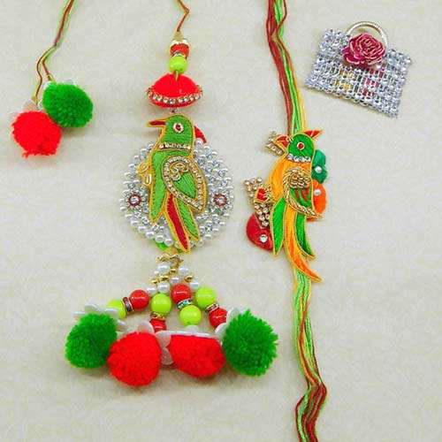 Dazzling Rakhi Lumba Set - 3