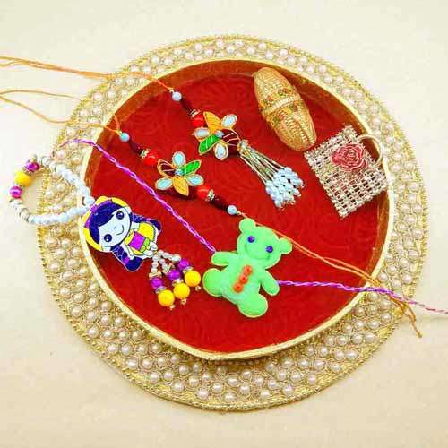 Handmade  Family Rakhi Tray - 16