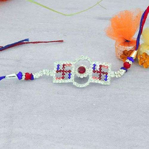 Auspicious Stone Rakhi - CANADA Delivery Only