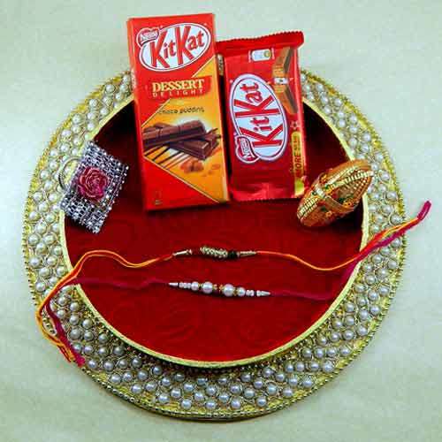 Classy And Attractive Rakhi Thali