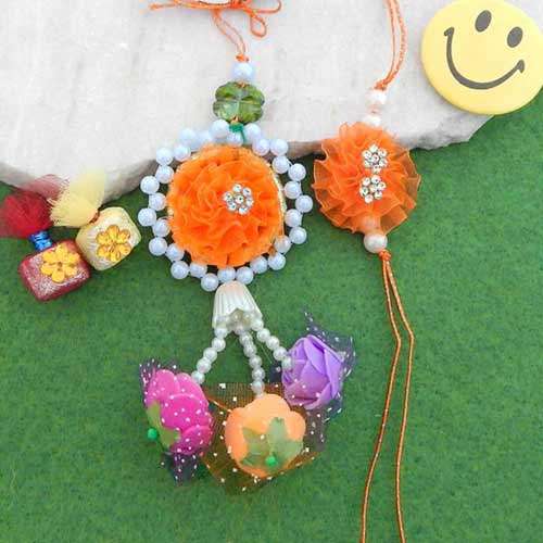 An Opulent Floral Rakhi Lumba Set - Add On