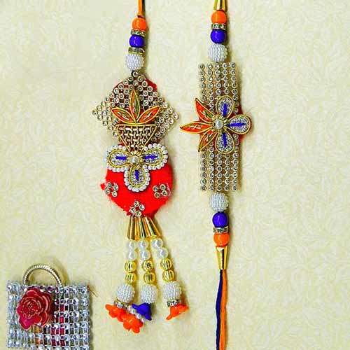 Alluring Rakhi Lumba Set - CANADA Delivery Only