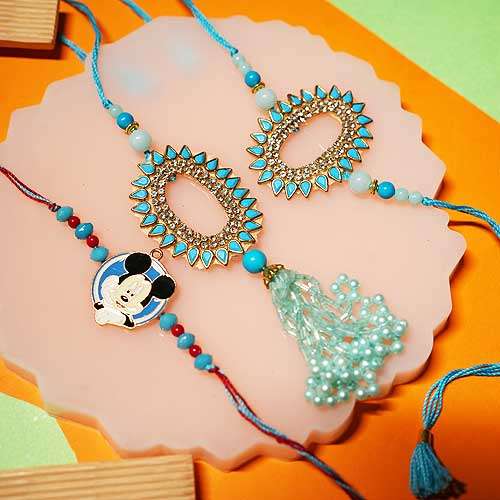 Family Rakhi Set - 01 - USA Delivery Only