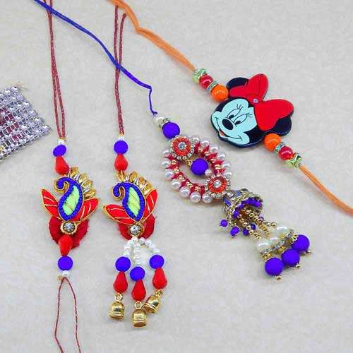Family Rakhi Set - 12 -  CANADA Delivery Only