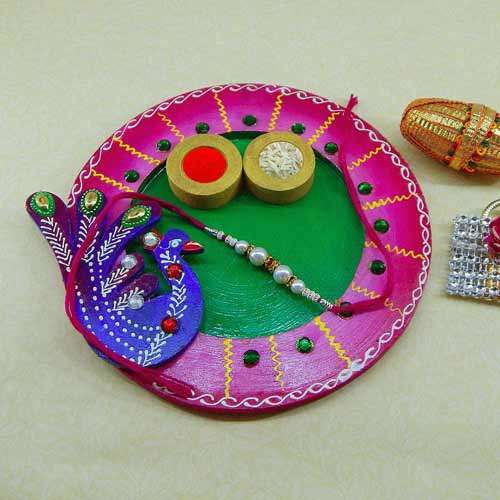 Exclusive wooden Puja  thali - USA Delivery Only