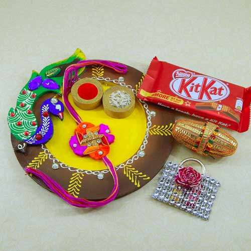 Shimmering Stones Puja Thali - Canada Delivery Only