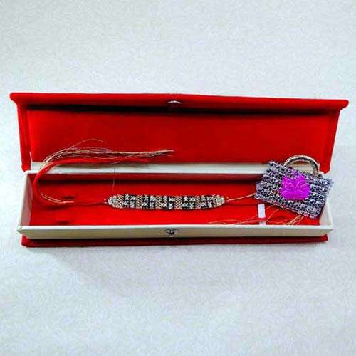 Marvellous Swastik Rakhi - 02 With Rakhi Gift Box