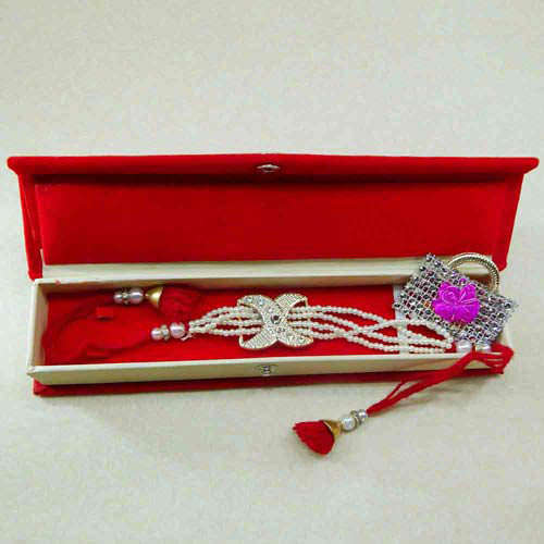 Pearls Of Love With Rakhi Gift Box