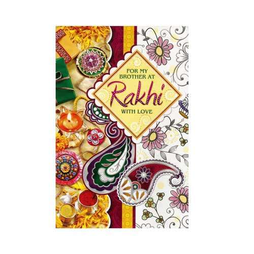 Greeting Card With Rakhi - 2