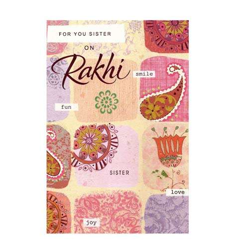 Greeting Card With Rakhi - 5
