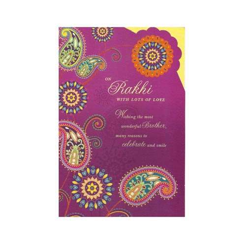 Greeting Card With Rakhi - 4