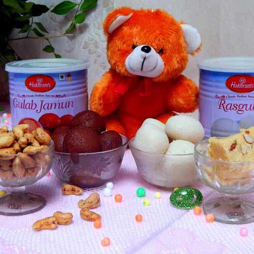 Chocolaty Sweets Teddy -  India Delivery Only