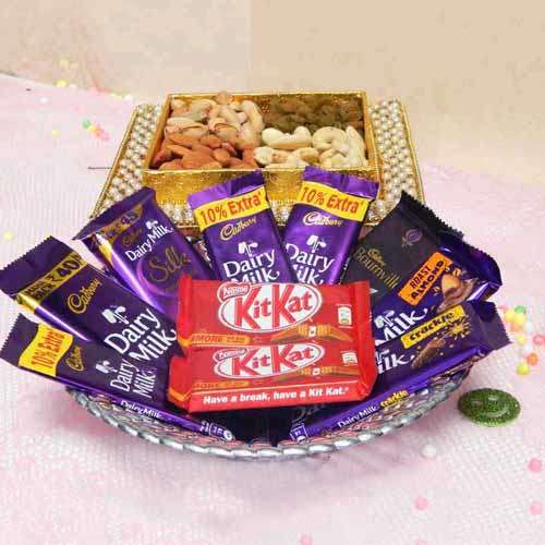 Chocolates & Dry Fruits Hamper - UK Delivery Only
