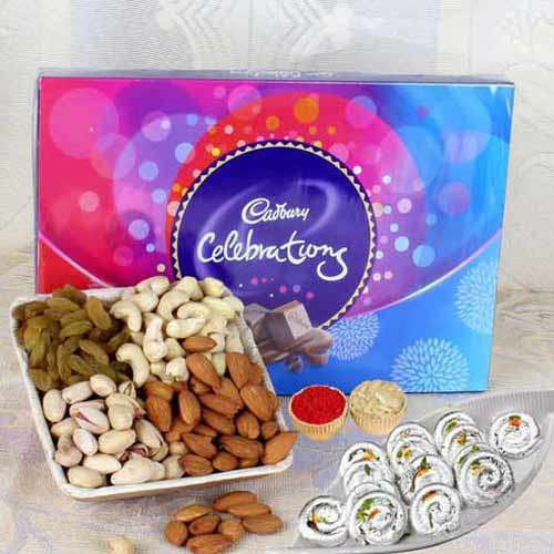 Sweet Dry Fruits Chocolate Hamper - Canada Delivery Only