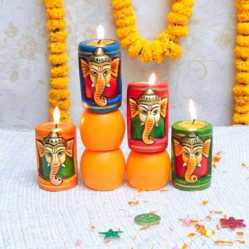 Lord Ganesh Diya - USA Delivery Only