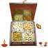 Designer White Metal Dryfruit Box - USA Delivery Only