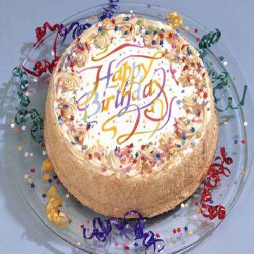 Vanilla Birthday Cake - US Delivery Only