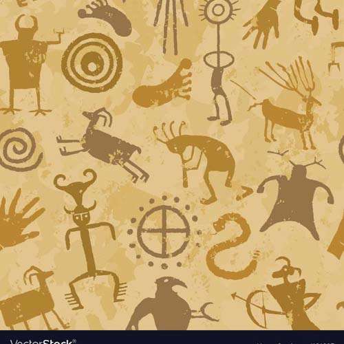 Cave Painting Vector