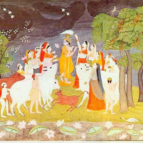 Lord Krishna With Gopis