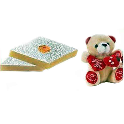 Kaju Katli Soft Toy Rakhi Pack - Small - CANADA Delivery Only