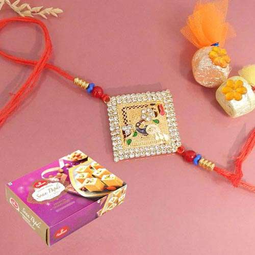 Rakhi With Son Papdi 250gms - Australia Delivery Only