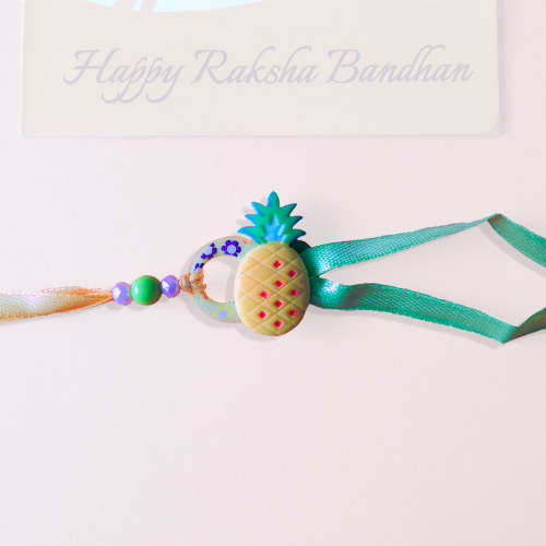 Miniature Of Pineapple Kids Rakhi