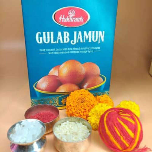 Mauli & Roli Tika with Sweet Gulab Jamun - USA Delivery Direct