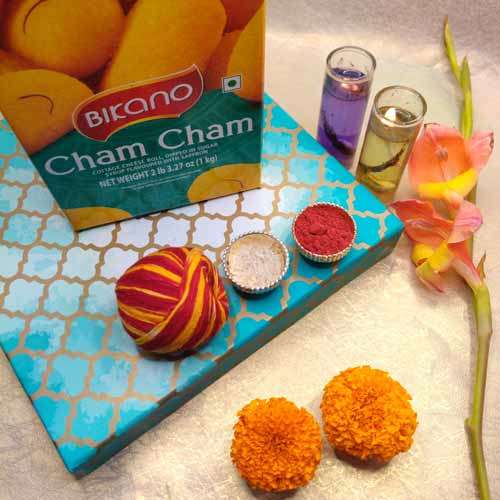 Candles & Chamcham For Bhaidooj - USA Delivery Direct