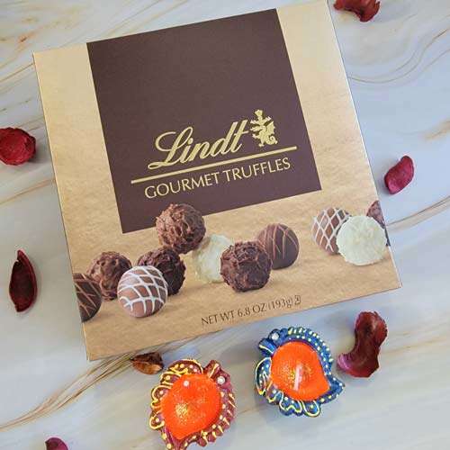 Lindt Chocolates Truffles & Pretty Diyas For Diwali - Canada Del