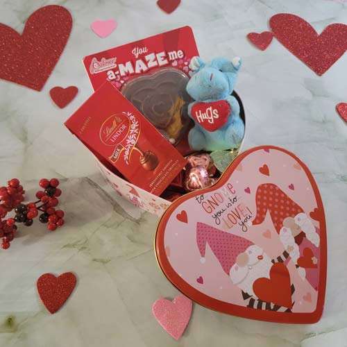 Truffles & Soft Toy With Maze Heart Chocolate - USA Direct