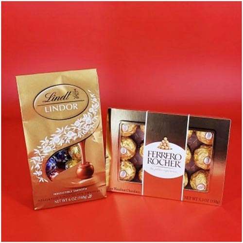 Lindt & Ferrero Combo for Valentine - Canada Direct