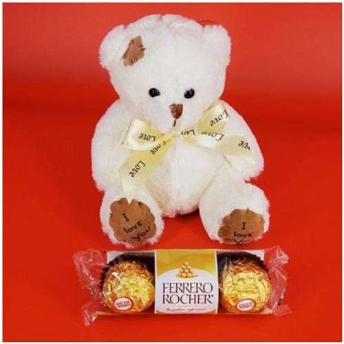 Small Ferrero with Cute Teddy - Canada Direct