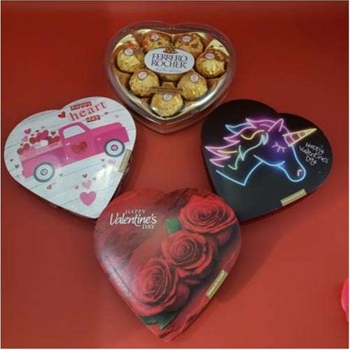 Bunch of Heart Chocolate for Valentine - Canada Direct