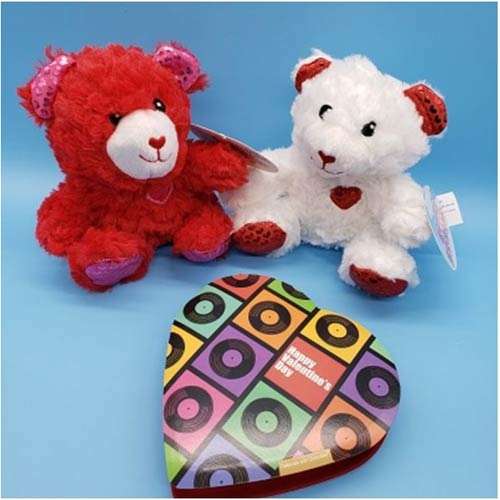 Lovely Teddy Combo with Heart Shape Chocolate - Canada Direct