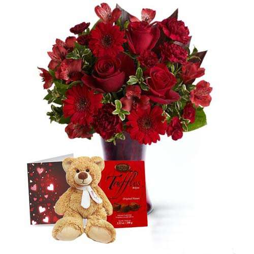 Valentines Red Rhapsody Combo - Canada Direct