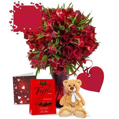 50 Blooms of Valentine Alstroemeria-1 - Canada Direct