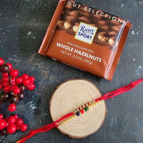 Ritter Sport Milk Chocolate with Whole Hazelnuts - USA Direct