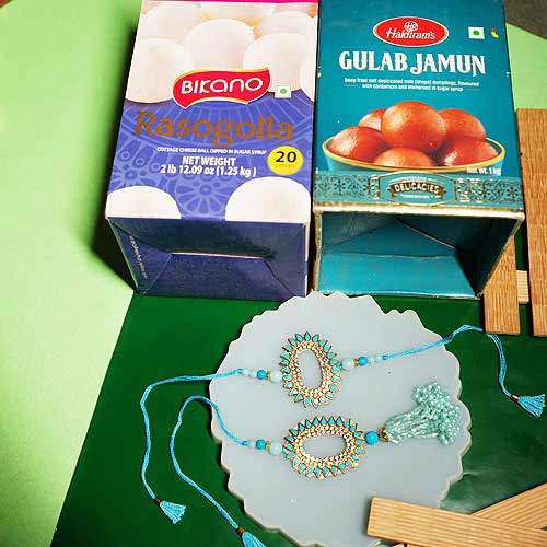 Ethereal Cascade Rakhi Gift - USA Direct