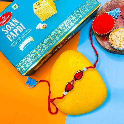 Cute Rakhi With Soan Papdi - Australia Delivery Direct