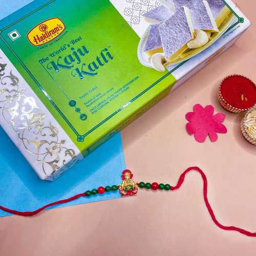 Ganesh Ji Rakhi With Kaju Katli  - Australia Delivery Direct