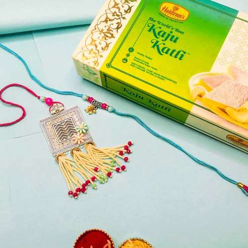 Kaju Katli With Bhaiya Bhabhi Rakhi - Australia Delivery Direct