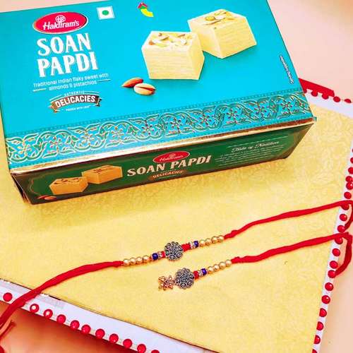 Soan Papdi With Bhaiya Bhabhi Rakhi - Australia Delivery Direct