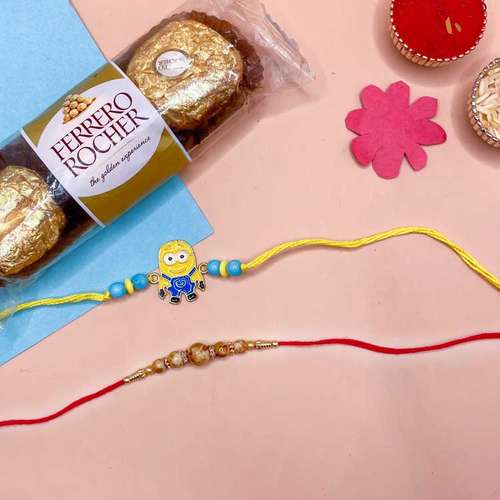 Ferrero Rocher With 1 Kid Or 1 Designer Rakhi - Australia Direct