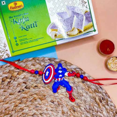 Kaju Katli With One Kids Rakhi  - Australia Delivery Direct