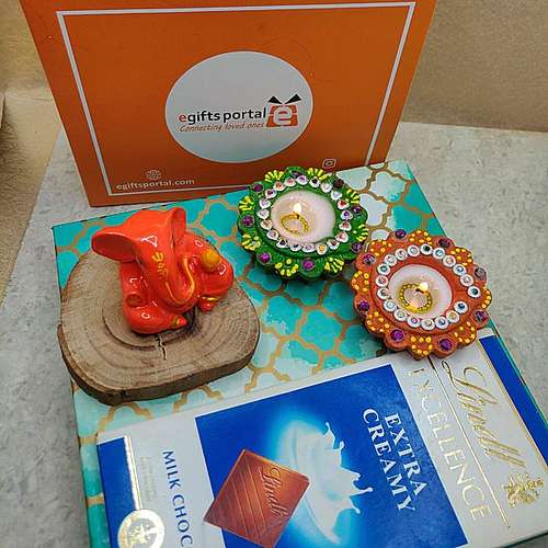 Ganesh Idol & Chocolate - Australia Direct Delivery