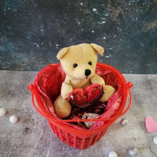 Alluring Plush Hamper - USA Direct