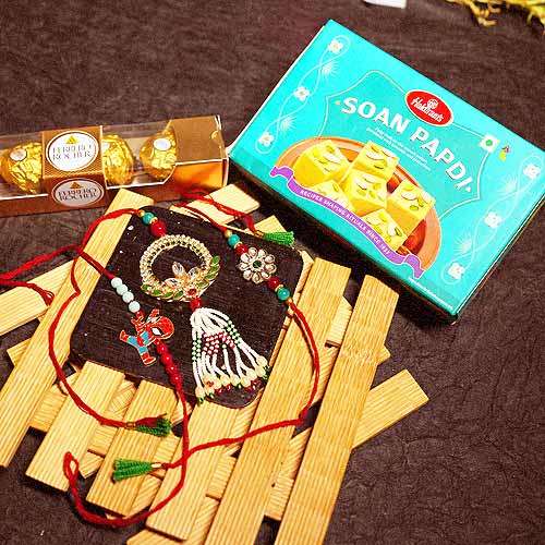 Ethereal Serenity Rakhi Gift - USA Delivery Only