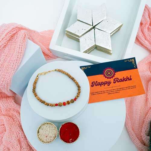 Rakhi With Kaju Katli - Australia Delivery Direct