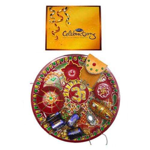Om Puja Thali With Celebration